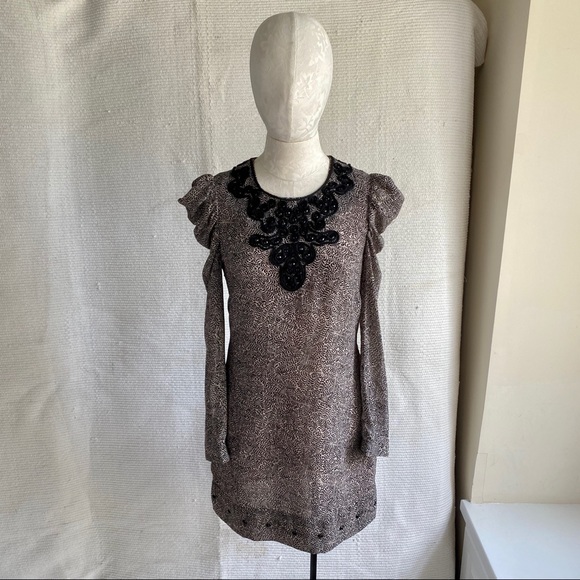 French Connection 4 6 Swirl Print Button Dress - Picture 3 of 8